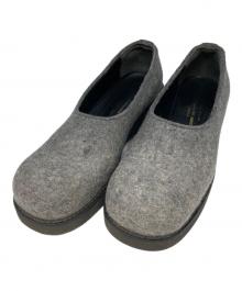 tricot COMME des GARCONS（トリココムデギャルソン）の古着「フェルトシューズ」｜グレー