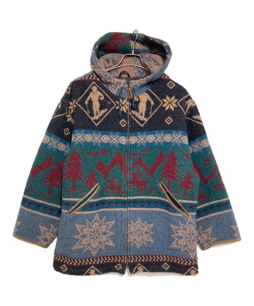 L.L.Bean（エルエルビーン）L.L.Bean (エルエルビーン) ノルディックフーデットフリースジャケット マルチカラー サイズ:Lの古着・服飾アイテム