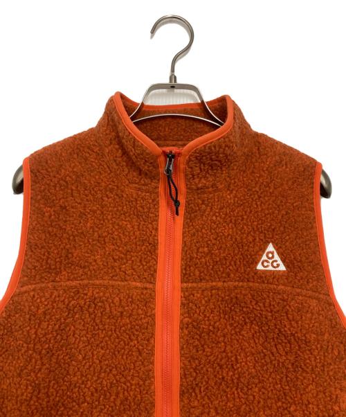 NIKE ACG（ナイキエーシージー）NIKE ACG (ナイキエーシージー) フリースベスト オレンジ サイズ:XLの古着・服飾アイテム