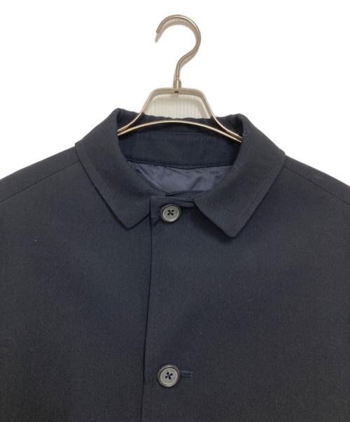 TOMORROW LAND（トゥモローランド）TOMORROW LAND (トゥモローランド) ウールサージ ステンカラーコート ネイビー サイズ:44の古着・服飾アイテム