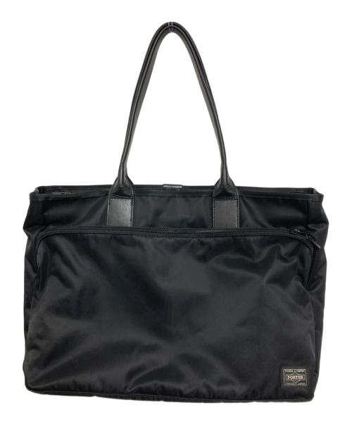 PORTER（ポーター）PORTER (ポーター) TIME TOTE BAG ブラックの古着・服飾アイテム