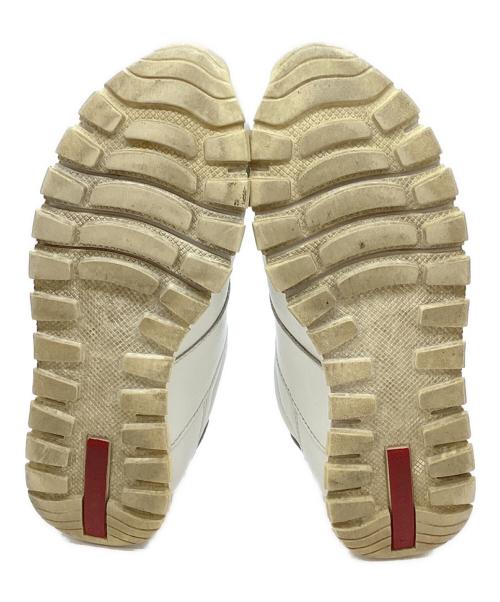 PRADA（プラダ）PRADA (プラダ) ローカットスニーカー ホワイト サイズ:37の古着・服飾アイテム