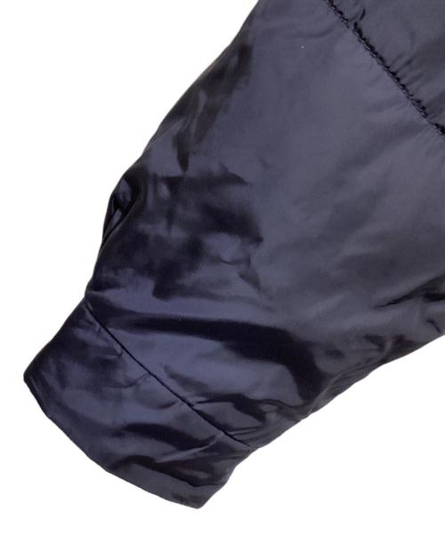 PRADA（プラダ）PRADA (プラダ) フォックスファー 三角ロゴ ダウンジャケット ネイビー サイズ:40の古着・服飾アイテム