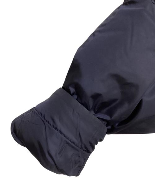 PRADA（プラダ）PRADA (プラダ) フォックスファー 三角ロゴ ダウンジャケット ネイビー サイズ:40の古着・服飾アイテム