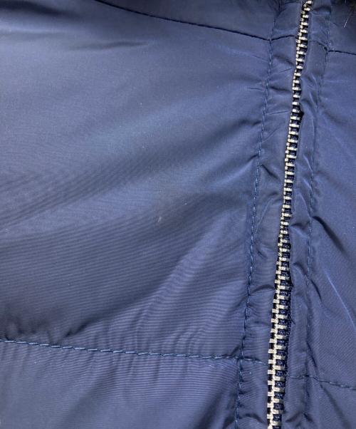 PRADA（プラダ）PRADA (プラダ) フォックスファー 三角ロゴ ダウンジャケット ネイビー サイズ:40の古着・服飾アイテム