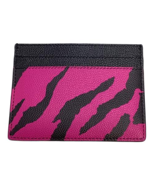 Saint Laurent Paris（サンローランパリ）Saint Laurent Paris (サンローランパリ) カードケース ピンクの古着・服飾アイテム