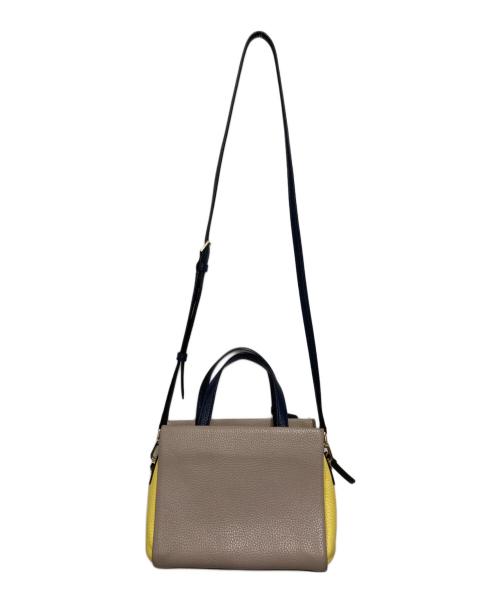 Kate Spade（ケイトスペード）Kate Spade (ケイトスペード) 2WAYショルダーバッグ イエロー×ベージュの古着・服飾アイテム