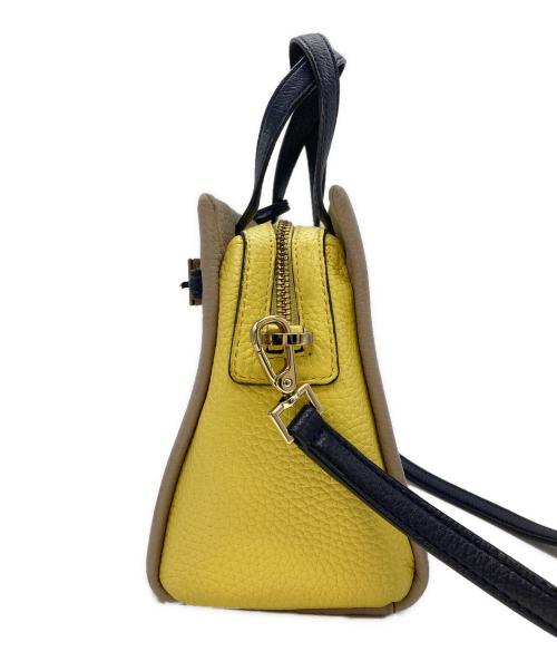 Kate Spade（ケイトスペード）Kate Spade (ケイトスペード) 2WAYショルダーバッグ イエロー×ベージュの古着・服飾アイテム