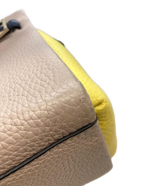 Kate Spade（ケイトスペード）Kate Spade (ケイトスペード) 2WAYショルダーバッグ イエロー×ベージュの古着・服飾アイテム