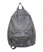 COACHコーチ）の古着「レザーリュック」｜ブラウン