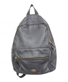 COACH（コーチ）の古着「レザーリュック」｜ブラウン