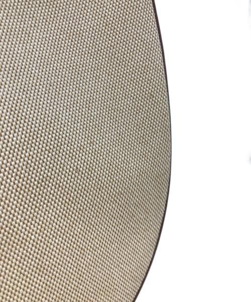 CHRISTIAN VILLA（クリスチャンヴィラ）CHRISTIAN VILLA (クリスチャンヴィラ) キャンバスショルダーバッグ ベージュ×ブラウンの古着・服飾アイテム