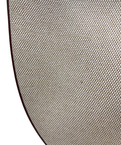 CHRISTIAN VILLA（クリスチャンヴィラ）CHRISTIAN VILLA (クリスチャンヴィラ) キャンバスショルダーバッグ ベージュ×ブラウンの古着・服飾アイテム