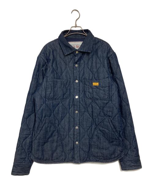 NATAL DESIGN（ネイタルデザイン）NATAL DESIGN (ネイタルデザイン) QUILTED SHIRTS JACKET ブルー サイズ:XLの古着・服飾アイテム