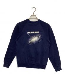 SCREEN STARS（スクリーンズスターズ）の古着「80’s ラグランギャラクシープリントスウェット」｜ネイビー