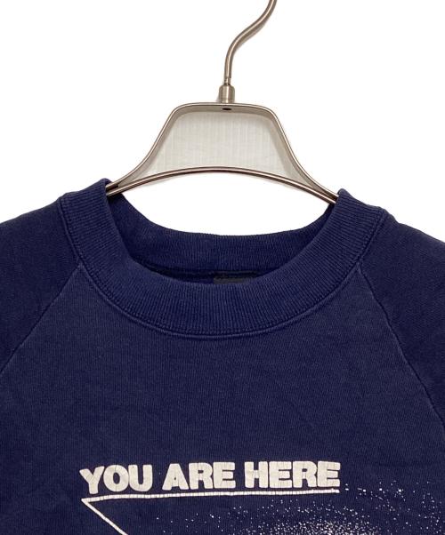 SCREEN STARS（スクリーンズスターズ）SCREEN STARS (スクリーンズスターズ) 80’s ラグランギャラクシープリントスウェット ネイビー サイズ:Lの古着・服飾アイテム