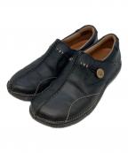 CLARKSクラークス）の古着「レザーコンフォートシューズ」｜ブラック