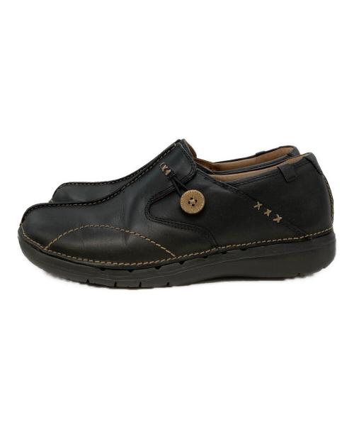 CLARKS（クラークス）CLARKS (クラークス) レザーコンフォートシューズ ブラック サイズ:US7.5の古着・服飾アイテム