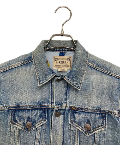 POLO RALPH LAUREN（ポロ・ラルフローレン）POLO RALPH LAUREN (ポロ・ラルフローレン) デニムジャケット ネイビー サイズ:XSの古着・服飾アイテム