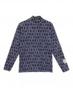 PEARLY GATESパーリーゲイツ）の古着「長袖ストレッチガーゼ裏毛起毛ハイネックカットソー」｜ネイビー