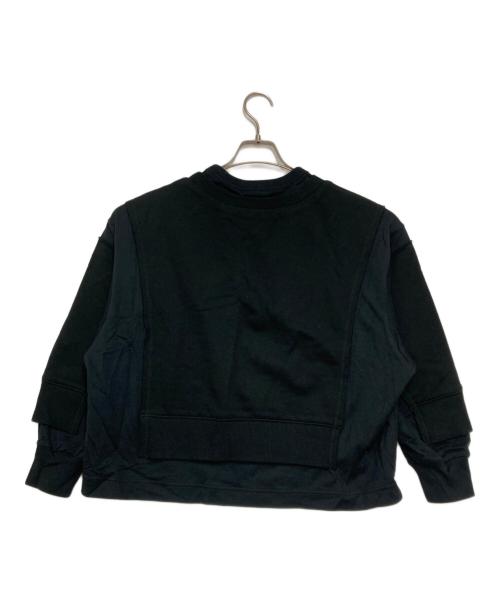 UNDERCOVER（アンダーカバー）UNDERCOVER (アンダーカバー) コットンロングスリーブTシャツスウェットパネル重ねデザイン ブラック サイズ:１の古着・服飾アイテム