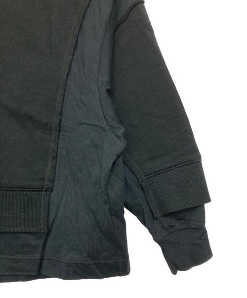 UNDERCOVER（アンダーカバー）UNDERCOVER (アンダーカバー) コットンロングスリーブTシャツスウェットパネル重ねデザイン ブラック サイズ:１の古着・服飾アイテム
