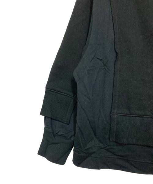 UNDERCOVER（アンダーカバー）UNDERCOVER (アンダーカバー) コットンロングスリーブTシャツスウェットパネル重ねデザイン ブラック サイズ:１の古着・服飾アイテム