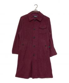 UNDERCOVER（アンダーカバー）の古着「コットンパイルステンカラーコート」｜ボルドー