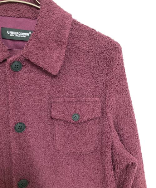 UNDERCOVER（アンダーカバー）UNDERCOVER (アンダーカバー) コットンパイルステンカラーコート ボルドー サイズ:２の古着・服飾アイテム