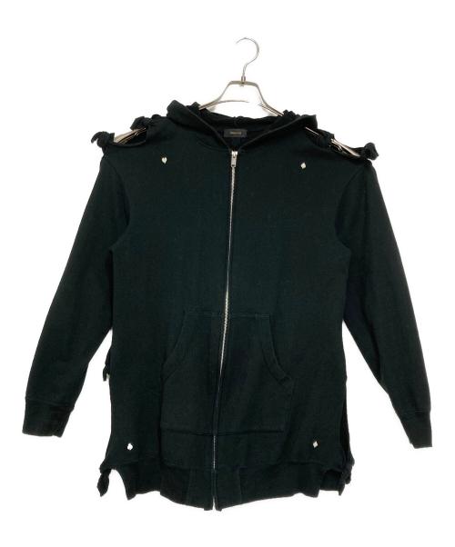 UNDERCOVER（アンダーカバー）UNDERCOVER (アンダーカバー) ムスビジップパーカー ブラック サイズ:２の古着・服飾アイテム