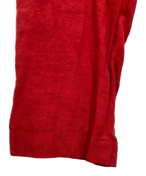 UNDERCOVER（アンダーカバー）UNDERCOVER (アンダーカバー) リネンクロップドパンツ レッド サイズ:1の古着・服飾アイテム