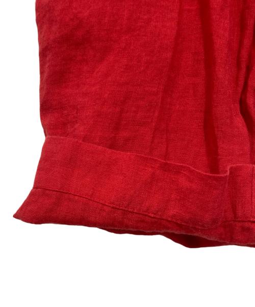 UNDERCOVER（アンダーカバー）UNDERCOVER (アンダーカバー) リネンクロップドパンツ レッド サイズ:1の古着・服飾アイテム