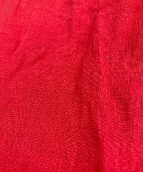 UNDERCOVER（アンダーカバー）UNDERCOVER (アンダーカバー) リネンクロップドパンツ レッド サイズ:1の古着・服飾アイテム