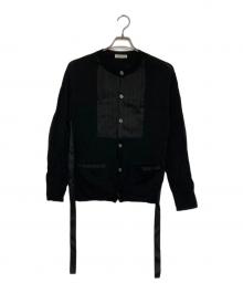 UNDERCOVER（アンダーカバー）の古着「プリーツウールカーディガン」｜ブラック