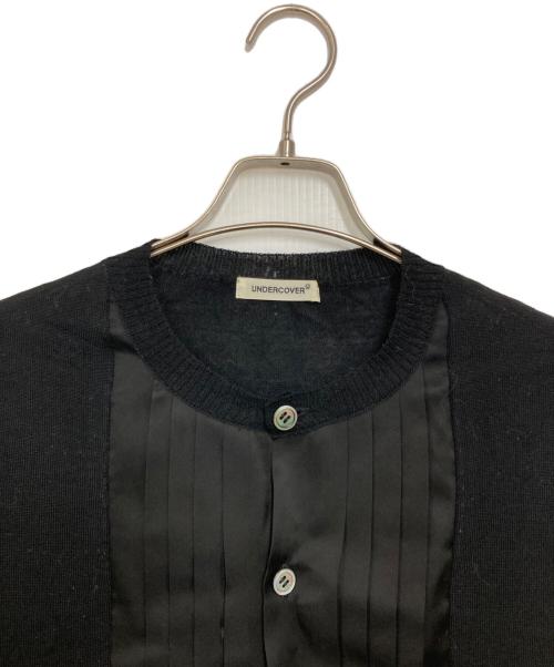 UNDERCOVER（アンダーカバー）UNDERCOVER (アンダーカバー) プリーツウールカーディガン ブラック サイズ:１の古着・服飾アイテム
