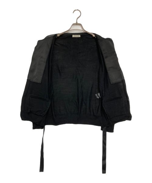 UNDERCOVER（アンダーカバー）UNDERCOVER (アンダーカバー) プリーツウールカーディガン ブラック サイズ:１の古着・服飾アイテム