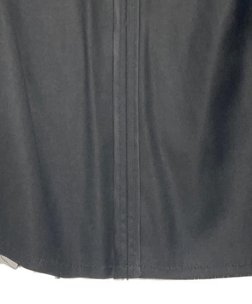 MM6 Maison Margiela（エムエムシックスメゾンマルジェラ）MM6 Maison Margiela (エムエムシックスメゾンマルジェラ) カットオフデザインノーカラージャケット ブラック サイズ:36の古着・服飾アイテム