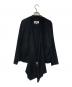 MM6 Maison Margiela（エムエムシックスメゾンマルジェラ）の古着「カットオフデザインノーカラージャケット」｜ブラック