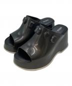 melissa×UNDERCOVERメリッサ×アンダーカバー）の古着「ストーンデザインサンダル」｜ブラック