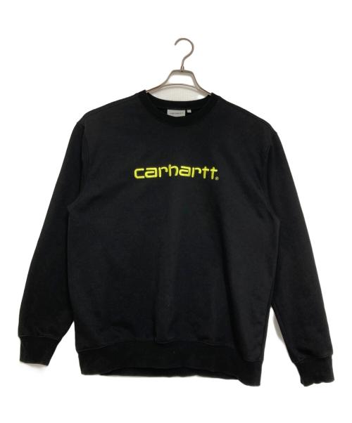Carhartt WIP（カーハート ワーク イン プログレス）Carhartt WIP (カーハート ワークインプログレス) ロゴ刺繍スウェット ブラック サイズ:XLの古着・服飾アイテム