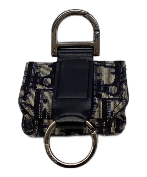 Christian Dior（クリスチャン ディオール）Christian Dior (クリスチャン ディオール) Air Pods ケース ブラック×ブルーの古着・服飾アイテム