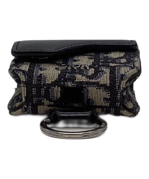 Christian Dior（クリスチャン ディオール）Christian Dior (クリスチャン ディオール) Air Pods ケース ブラック×ブルーの古着・服飾アイテム