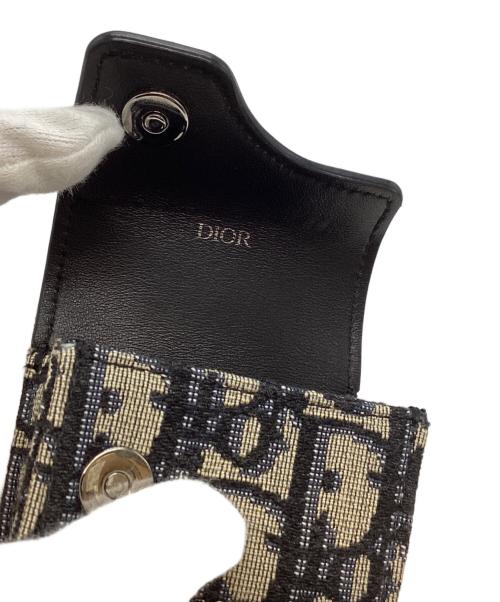 Christian Dior（クリスチャン ディオール）Christian Dior (クリスチャン ディオール) Air Pods ケース ブラック×ブルーの古着・服飾アイテム