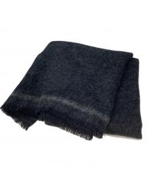 JIL SANDER（ジルサンダー）の古着「ウールブレンド フリンジ マフラー」｜ブラック