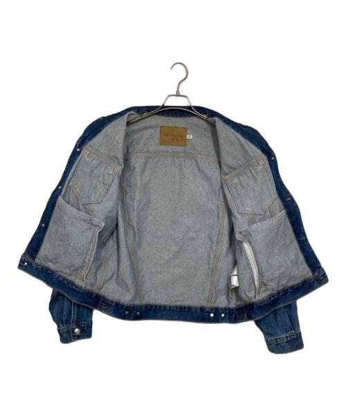 Calvin Klein（カルバンクライン）Calvin Klein (カルバンクライン) 90s パシフィコトラッカー デニムジャケット ブルー サイズ:Ｓの古着・服飾アイテム
