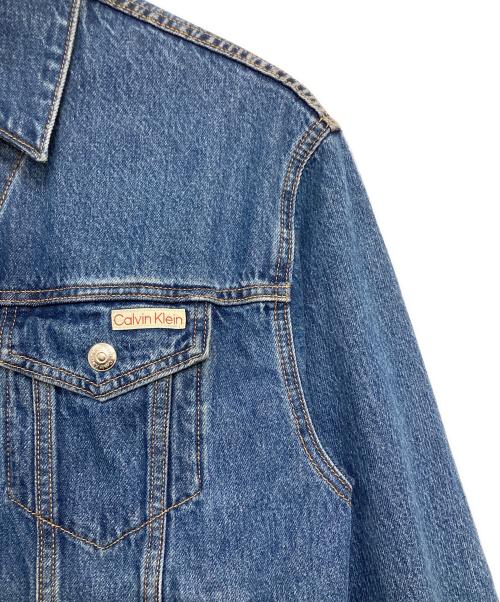Calvin Klein（カルバンクライン）Calvin Klein (カルバンクライン) 90s パシフィコトラッカー デニムジャケット ブルー サイズ:Ｓの古着・服飾アイテム