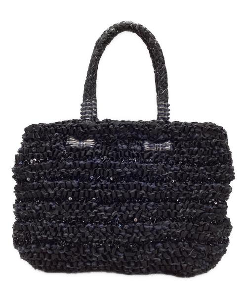 ANTEPRIMA MISTO（アンテプリマミスト）ANTEPRIMA MISTO (アンテプリマミスト) リボンハンドバッグ ブラックの古着・服飾アイテム