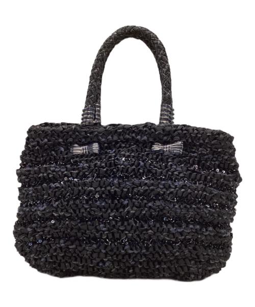 ANTEPRIMA MISTO（アンテプリマミスト）ANTEPRIMA MISTO (アンテプリマミスト) リボンハンドバッグ ブラックの古着・服飾アイテム