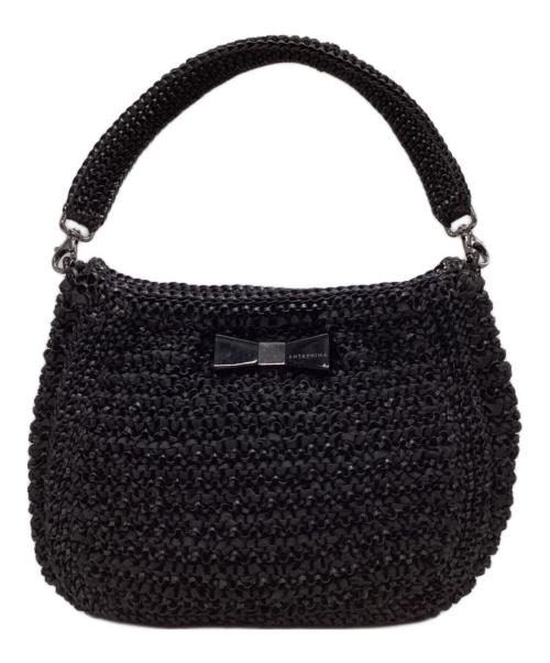 ANTEPRIMA（アンテプリマ）ANTEPRIMA (アンテプリマ) リボンワンショルダーバッグ ブラックの古着・服飾アイテム