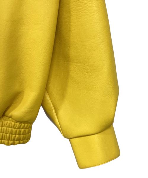 A FEW GOOD KIDS（アフューグッドキッズ）A FEW GOOD KIDS (アフューグッドキッズ) レーシングエコレザーブルゾン イエロー サイズ:Mの古着・服飾アイテム